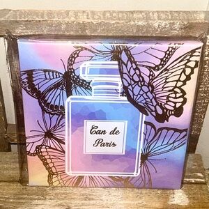 Purple and Blue Perfume Wall Art